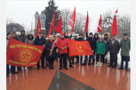 Белореченск. Коммунисты и беспартийные патриоты отметили День рождения Красной Армии