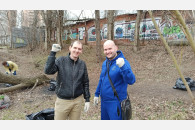 Краснодар. Активисты КПРФ организовали субботник на берегах Карасунских озер