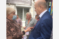 Кандидат КПРФ в Госдуму Николай Боровков побывал в Апшеронском районе