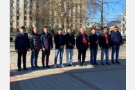 Краснодар. Активисты КПРФ отметили 125-й день рождения Маршала Победы