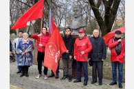 Белореченск. Активисты КПРФ и ЛКСМ почтили память И.В. Сталина