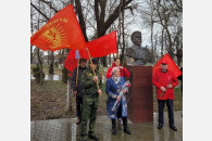 Белореченск. Активисты КПРФ и ЛКСМ почтили память И.В. Сталина