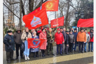 Белореченск. Активисты КПРФ и ЛКСМ почтили память И.В. Сталина