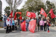 Анапа. Красный автопробег в день рождения В.И. Ленина