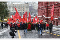 Москва. Торжественная акция в честь Дня рождения Ленинского Комсомола