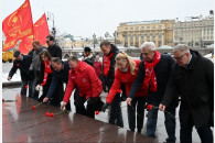 Москва. Торжественная акция в честь Дня рождения Ленинского Комсомола